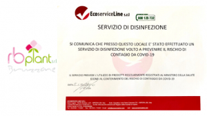 RB Plant Albenga, sanificazione di tutti gli ambienti di lavoro e dei mezzi