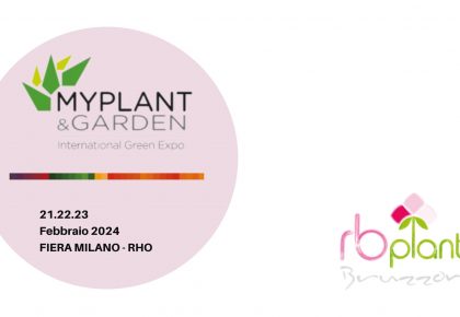 RB Plant di Albenga produzione piante, fiori e aromatiche partecipa a Myplant & Garden fiera Milano